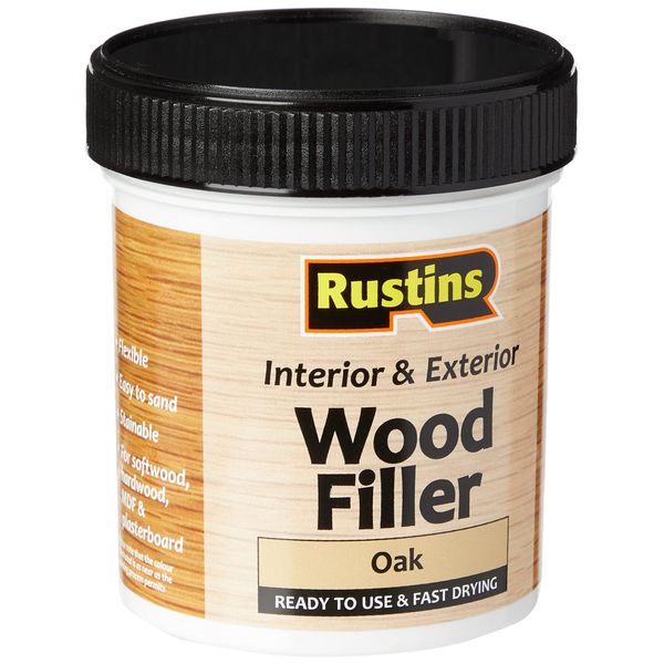 Rustins AWOOO250 Acrylic Wood Filler, Oak, 250 ml