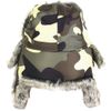 Faux Fur Camo Coloured Ushanka Style Hat (Medium (56/57))