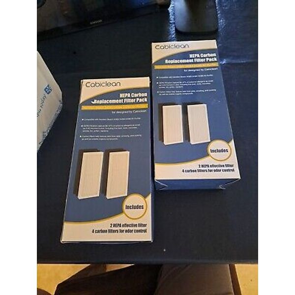 (2) Cabiclean 2 HEPA with 4 Carbon Filters Compatible with Hamilton Beach