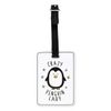 Gift Base Crazy Penguin Lady Visual Luggage Tag with Black Strap
