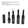 4 in 1 Telescopic Makeup Brushes Set, Lip Eyebrow Eyeshadow Cosmetic Brushes Mini Portable Retractable Face Makeup Brushes Kits for Travel(black)