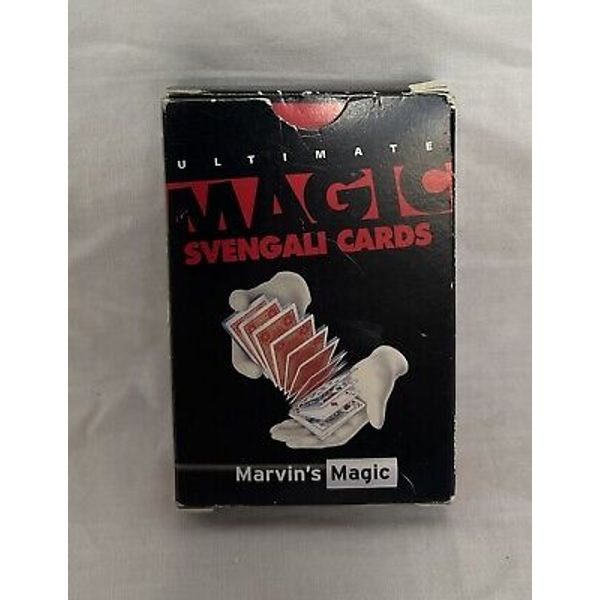 Marvin's Amazing Magic Tricks Made Easy Svengali Wizard Cards Secret NIB