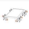 Newpowa Solar Panel Universal Flat Mount Z Large Bracket Kit Roof Wall Set-4