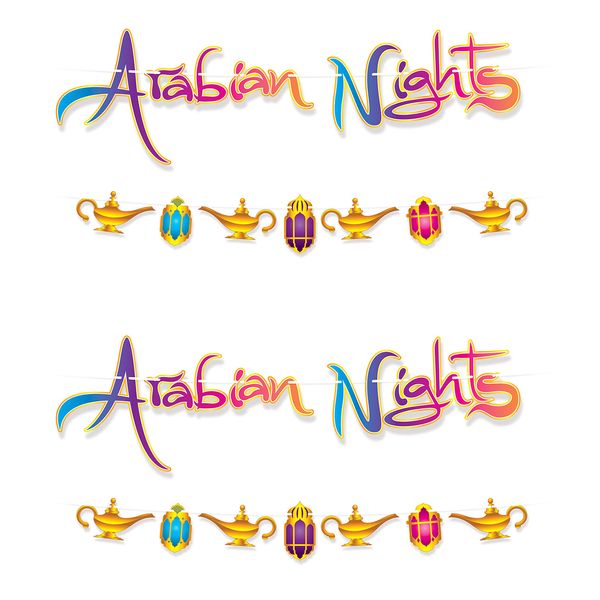 Arabian Nights Streamer Set Pack of 2