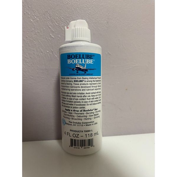 Boelube 70090-L, Non Toxic Machining Lubricant, 4 oz.