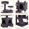 55" Multi-Level Cat Tree for Indoor Cats Cat Tower with Scratching Post Condo