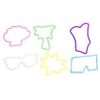 BANDZMANIA SILLY BANDZ BEACH SHAPES 24 PACK