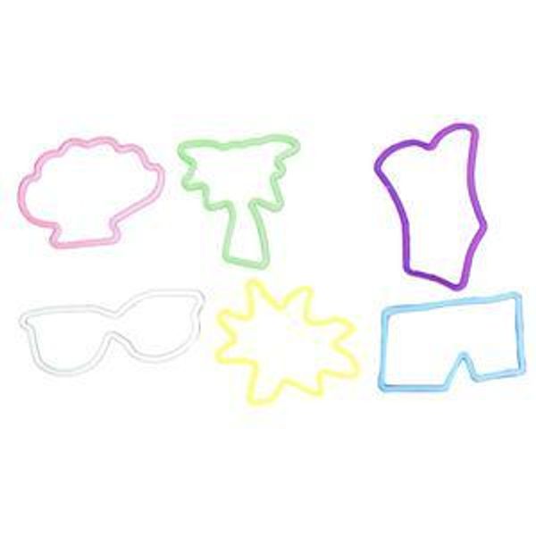 BANDZMANIA SILLY BANDZ BEACH SHAPES 24 PACK