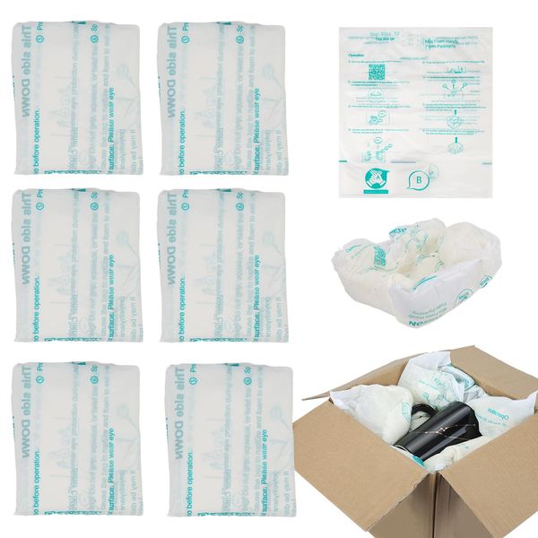 6 PCS Expanding Foam, 16”x 14” Packing Foam Instant Pack Packing Material Expandable Foam for shipping