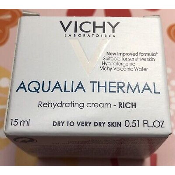 Vichy Laboratories Aqualia Thermal Rehydrating Cream Rich 0.51 Fl Oz Travel Size