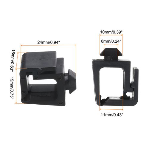 MECCANIXITY 4Pcs Single Slot Flat Cable Clamp 6, 10mm Mount Slot Width Wire Holder ABS for 20 Series European Standard Aluminum Extrusion