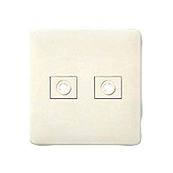 Panasonic WN6082W Modern Telephone Wire Plate with Mounting Frame, Milky White