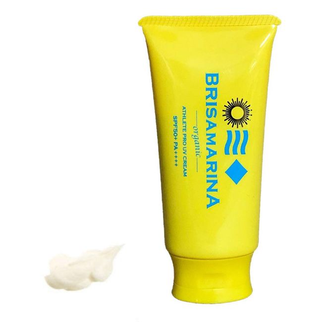 BRISA MARINA SPF 50 PA++++ Sunscreen, Athlete Pro UV Cream, Full Body, Face, Sun Care, Waterproof, Sunscreen, Genuine Japanese Product, White