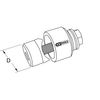 KS Tools 129.0022 Screw hole punch, 22.5mm