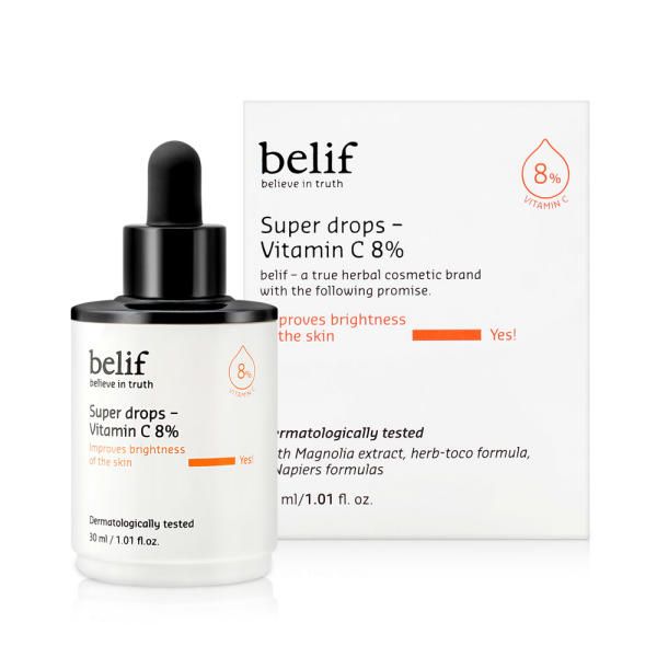 Belief Super Drops Vitamin C 8 Percent 30ml Whitening Ampoule