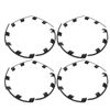 21 Inch Wheel Rim Protector atchHubcap Rim Patch for Performance 2021 2023 (Carbon Pattern Glossy Black) , hub cap