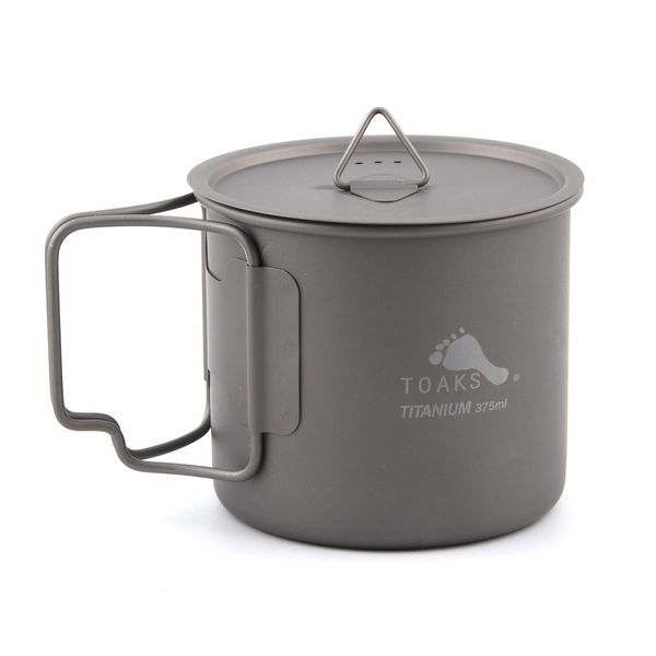 TOAKS 375ml 450ml Titanium Cup With Lid (375ml)