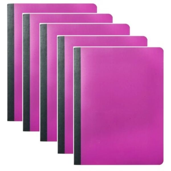 Composition Notebook POLY WIDE 5 Pack PURPLE, Pen+Gear 9-3/4"x7-1/2"
