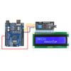 WayinTop 1602 LCD Display Module 16x2 Characters Blue Backlit Blank + IIC/I2C/TWI/SPI Serial Interface Serial I/F Module Port