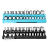 DURATECH Magnetic Socket Organizer Set 2PCS 1/4" Drive Socket Holders SAE&Metric