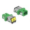 Delock LWL Kupplung e SC Simplex Buchse zu SC Simplex Buchse Singlemode grün
