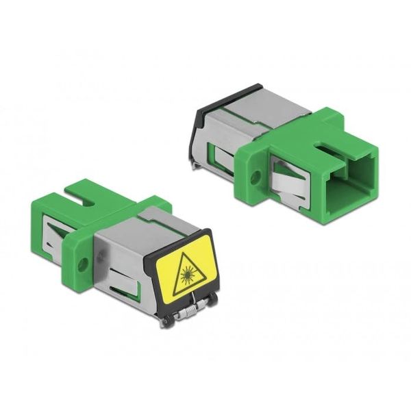 Delock LWL Kupplung e SC Simplex Buchse zu SC Simplex Buchse Singlemode grün