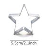 WJSYSHOP Star Shape Cookie Cutter for Christmas Party
