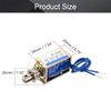 Fielect DC 24V 25N Pull Type Solenoid Electromagnet Open Frame Linear Motion Solenoid Electromagnet JF-1039-24V