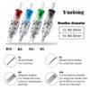 Yuelong 60PCS Assorted Needles Round Liner 3RL 5RL 7RL 9RL 11RL 14RL for Artist