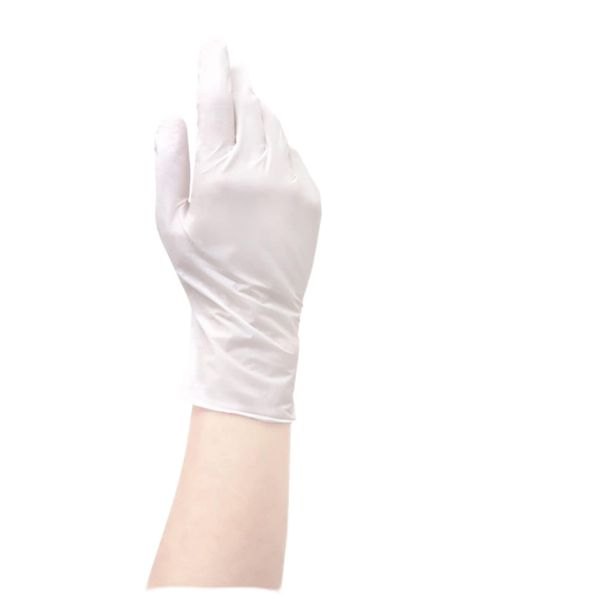 Fukutoku Sangyo Nitrile Gloves, Disposable Gloves, 100 Pieces, White, Powder Free, Powder Free, Ultra Thin, S, Rubber Gloves, Food Sanitation Act Compliant, Gentle on Your Hands, Anti-Slip