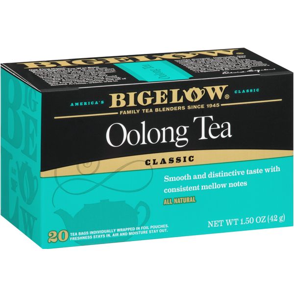 Bigelow Oolong Tea Bags 20-Count Box (Pack of 6), Caffeinated Oolong Tea, 120 Tea Bags Total