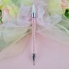 1 Piece Rhinestone Picker Dotting Pen, Dual-ended Rhinestone Gems Crystals Studs Picker Wax Pencil Pen Crystal Beads Handle Manicure Nail Art DIY Decoration Tool (Pink)
