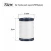 sourcing map 0.6mm Polyester Sewing Thread 82 Yards Extra Strong Upholstery Thread Lightly Wax String for Manual and Machine Sews White