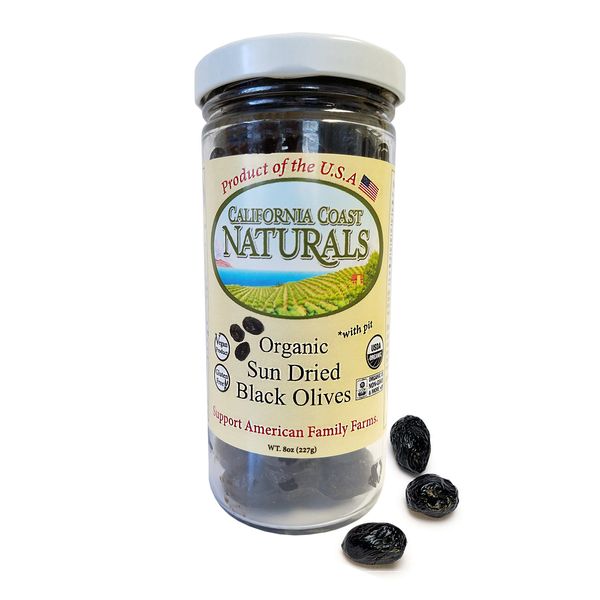 California Coast Naturals Organic Sun Dried Black Olives, 8oz