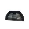 OS Smart Choice A4 Letter Trays, 3-Tier Stackable Document Organiser, Plastic Desktop Filing System, BLACK