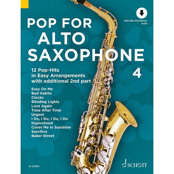 Pop For Alto Saxophone 4: 24 Pop-Hits in Easy Arrangements. Band 4. 1-2 Alt-Saxophone. (Pop for Alto Saxophone, Band 4)