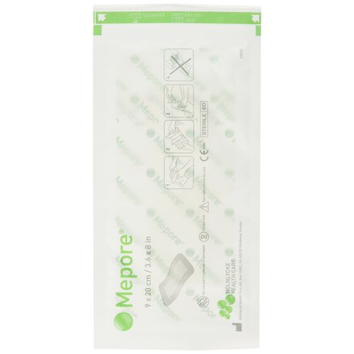 Mepore 671100 Dressing Adhesive Island, Non Woven Fabric, Semi-Permeable Backing, Sterile, 9 cm x 20 cm (Pack of 30)