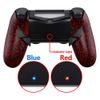 eXtremeRate Textured Red Dawn Programable Remap Kit for ps4 Controller with Upgrade Board & Redesigned Back Shell & 4 Back Buttons - Compatible with JDM-040/050/055 - Controller NOT Included