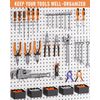 Incly 278Pcs Pegboard Accessories Organizer Kit, Peg Board Hooks Assor