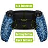 eXtremeRate Textrued Blue Back Paddles Programable Rise 2.0 Remap Kit for ps5 Controller BDM-010 BDM-020, Upgrade Board & Redesigned Back Shell & Back Buttons Set - Without Controller