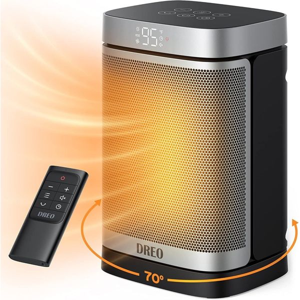 1500W Electric Space Heater for Indoor Use with 70° Oscillation PTC Ceramic Heat