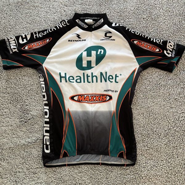 Cannondale cycling jersey Small Health Net Maxxis Ritchie Reynolds Shimano