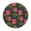 classy and stylish Cannabis Pattern - Roses & Weed Leaf PopSockets Swappable PopGrip