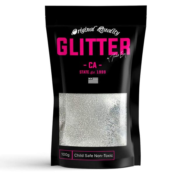 Matt Silver Ultra Fine Premium Glitter 100g / 3.5oz Multi Purpose Craft Paper Glass Decorations DIY Project