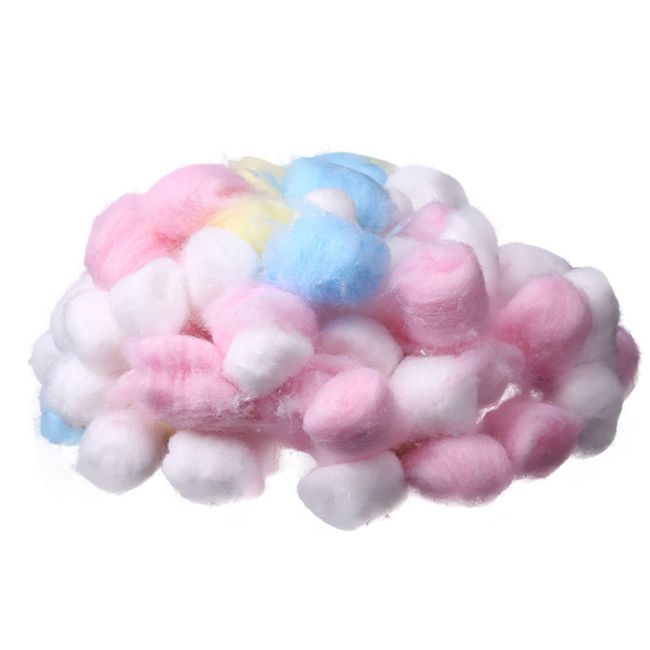 400 Pack Hamster Thermal Cotton Multi-Color Hamster Cotton Spheres Hamster Cage Interior Flooring Warming Fluffy Nest Material for Winter Cold Protection Cotton Bedding Small Animal Cage Breeding Cage