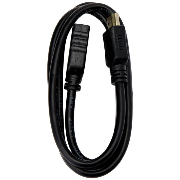 Express One 99HDHS-401 HDMI Extension Cable High Speed with Ethernet, Black, 1 m