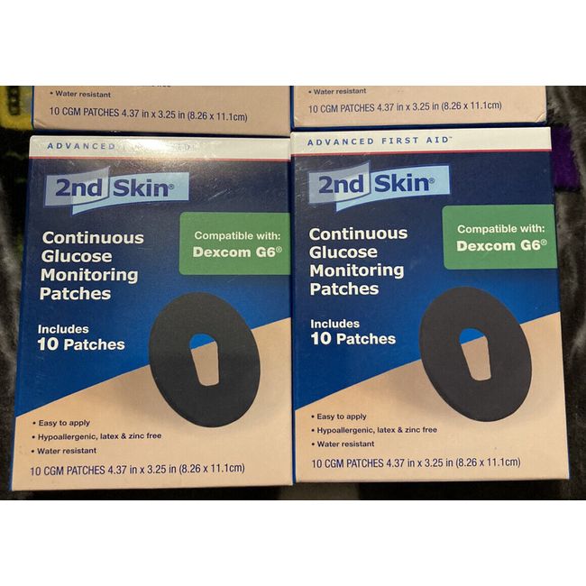 🩸 2X LoT Packages 2nd Skin Continuous Glucose Monitoring Patch Dexcom G6 NEW