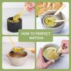  5 Pcs Bamboo Matcha Whisk Set,Powder Starter Sifter,Basic Matcha Tea Making Kit