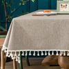 Starink Tablecloth, Nordic, Rectangle, Square, Water Repellent, Waterproof, Stylish, Cute, Solid Fabric