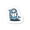 Shark One Eye Funny car bumper sticker decal 4" x 4"